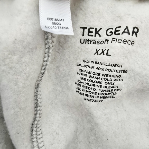 NWT Tek Gear Ultrasoft Fleece Jogger - Gray XXL - Picture 4 of 7